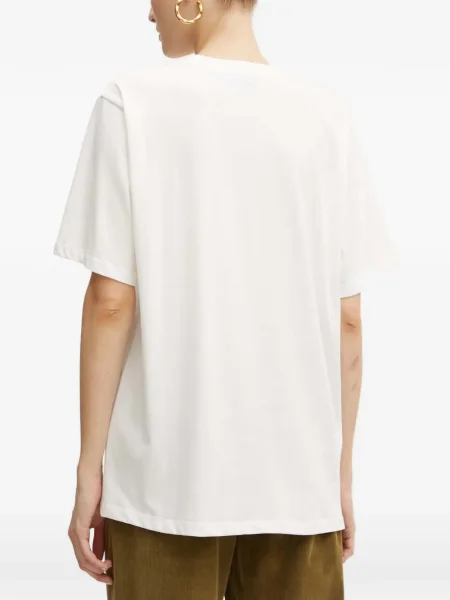 Tricou Pinko cu model floral cu imagine alb