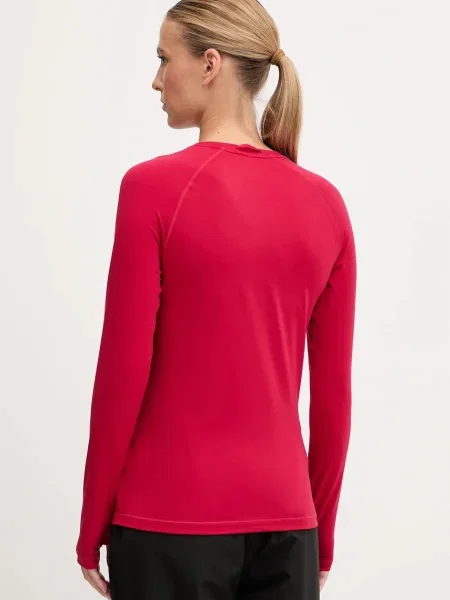 Női thermo hosszú ujjú felső Peak Performance Spirit Crew tech burgundy. Méret: L piros