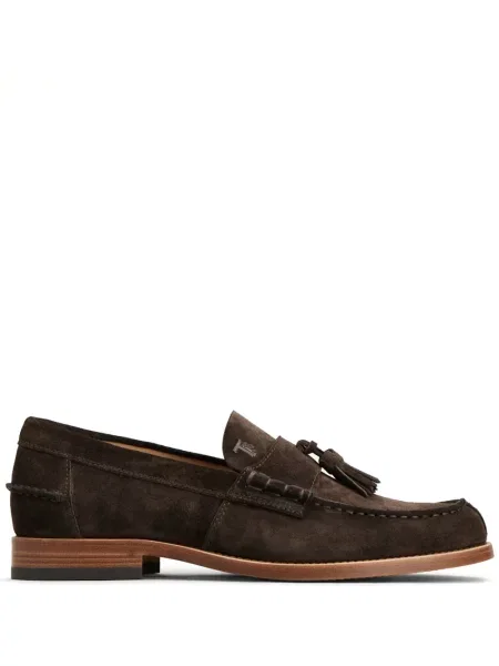 Pantofi loafer Tod's din piele de căprioară maro