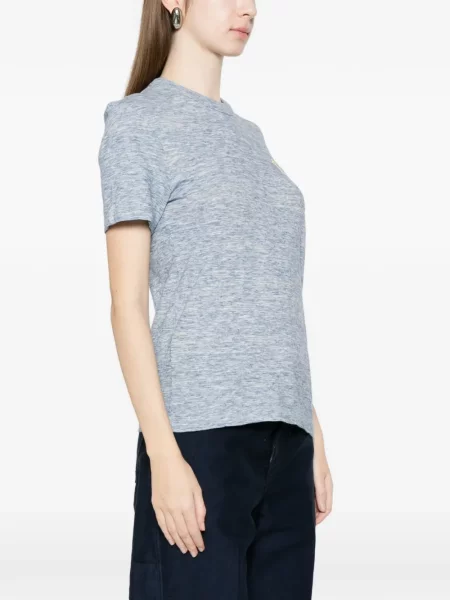 Тениска Moncler Grenoble с автограф синьо