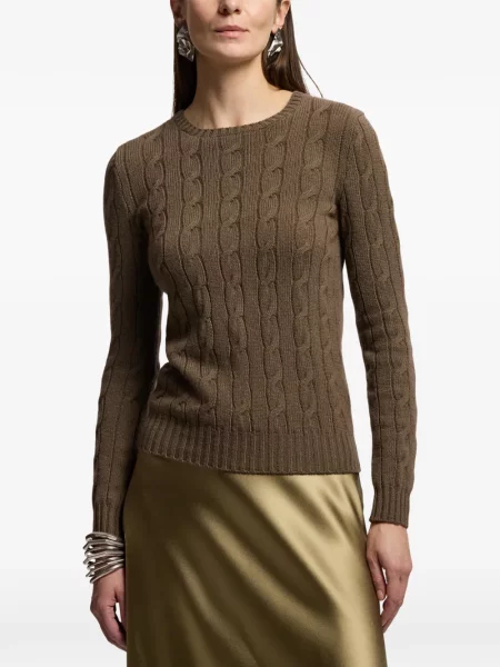 Pulover Ralph Lauren Collection din cașmir maro