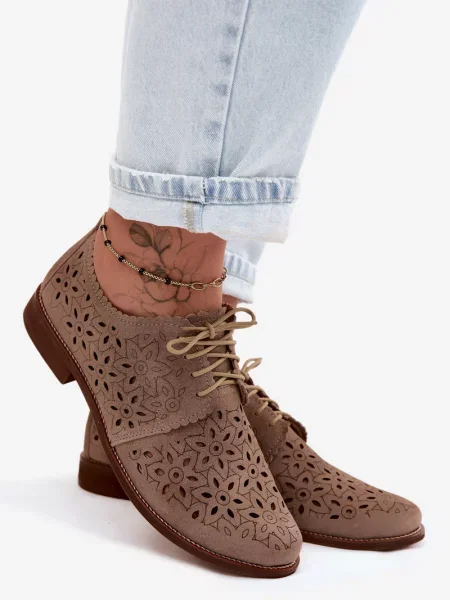 Mocasini Zazoo din piele maro