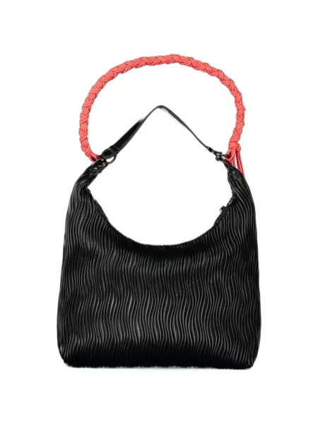 Geantă shopper Desigual țesută negru