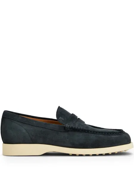 Pantofi loafer Tod's din piele de căprioară albastru