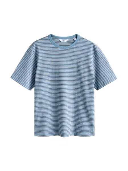 Next Tricou bleumarin / opal alb