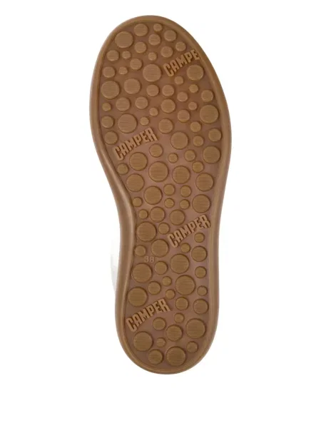 Sneakerși Camper cu șireturi din piele alb