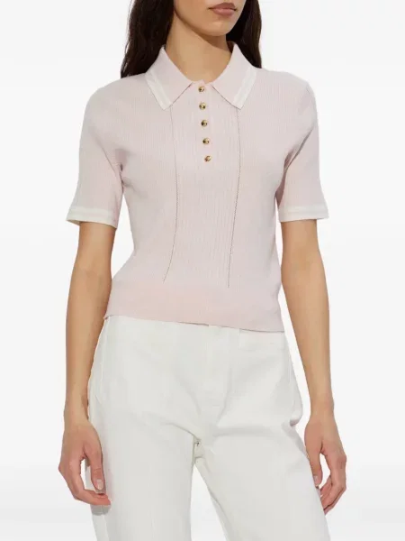 Top Rag & Bone cu nervuri roz