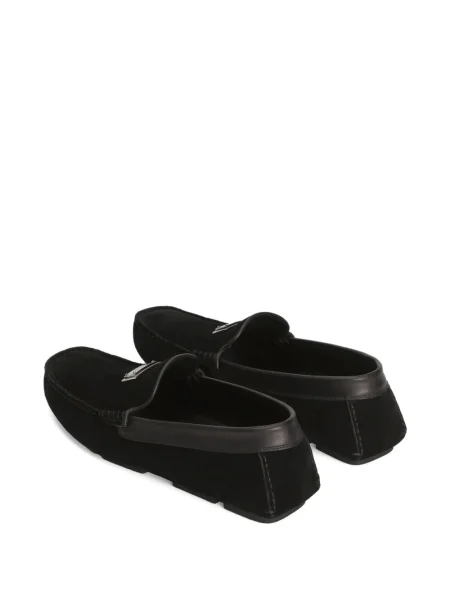 Pantofi loafer Dolce & Gabbana din piele de căprioară negru