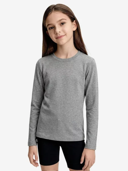 Tommy Life Majica TOMMY T-Shirt Aus Baumwolle Und Elastan' siva