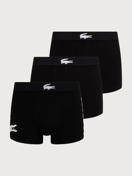 Lacoste testhezálló boxeralsó férfi pamuttal csomag fekete
