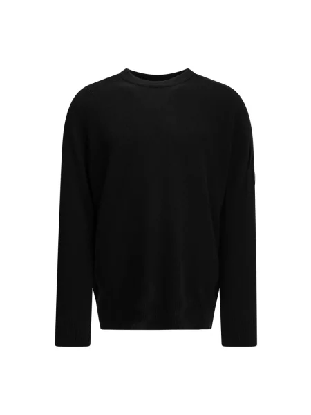 Lniany sweter C.p. Company czarny