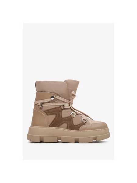 Дутики Estro бежевые