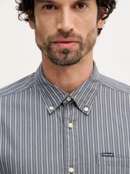 Сорочка Barbour Longfield regular комір button-down синій