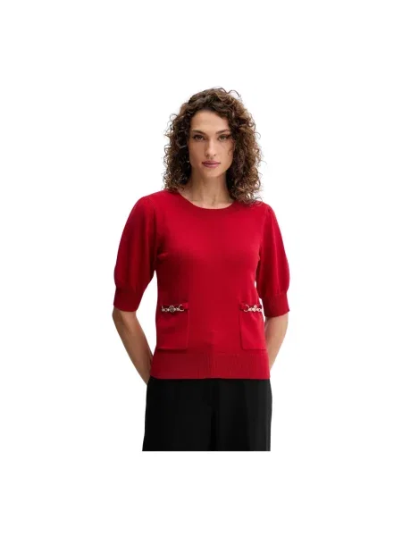 Sweter Fracomina czerwony