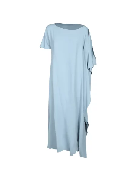 Rochie maxi Chantal Thomass asimetrică drapată albastru