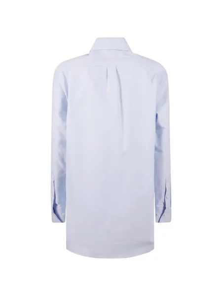 Cămașă Moncler cu guler nasturi albastru