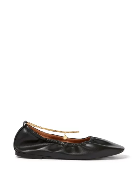Balerini Stella Mccartney cu bretele negru