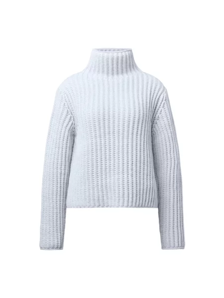 Sweter z golfem Drykorn wełniany do golfa niebieski