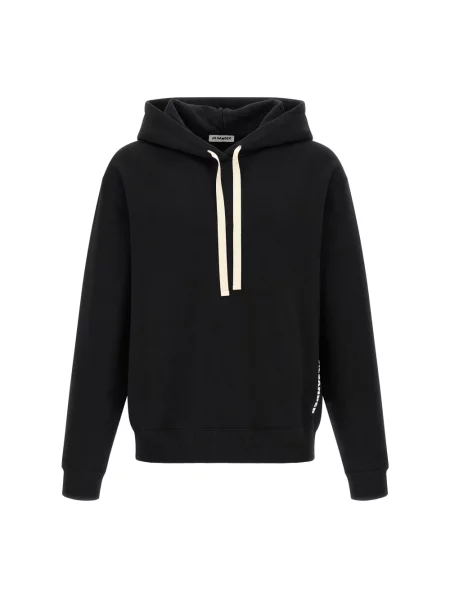 Bluza z kapturem Jil Sander z kapturem czarna