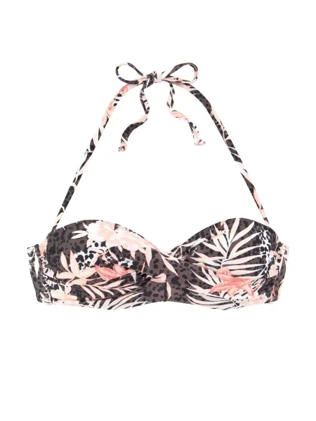 BUFFALO Bikini zgornji del bež / rjava / roza črna