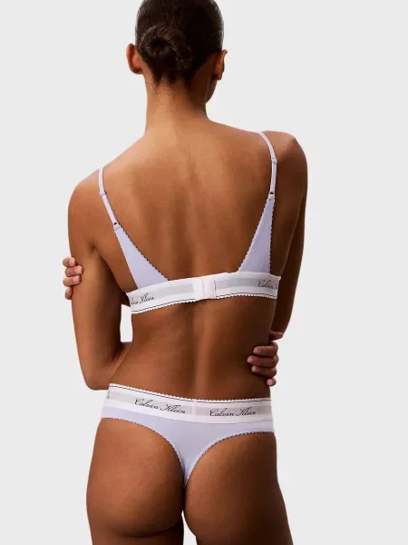 Бюстгальтер с треугольными чашками Calvin Klein голубой
