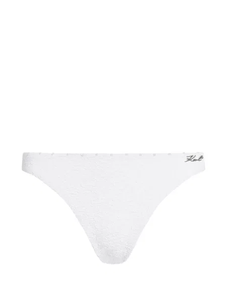 Bikini Karl Lagerfeld cu perle alb