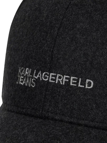 Șapcă Karl Lagerfeld Jeans de lână gri