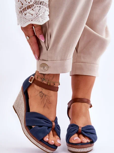 Sandali Boto s polno peto modra