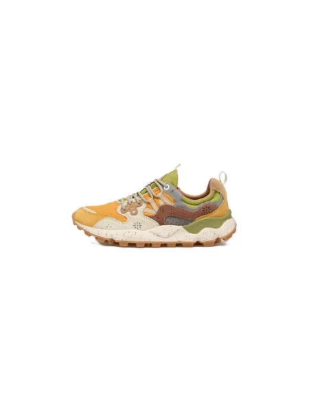Pantofi Flower Mountain cu model floral galben