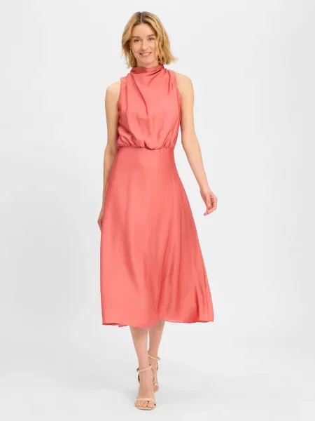 Swing sukienka wieczorowa Kobiety jednolity 36 pomarańczowy