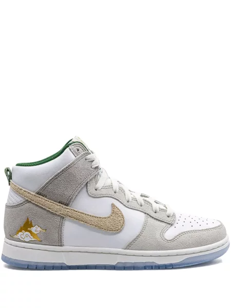 Sneakerși Nike Dunk din piele alb