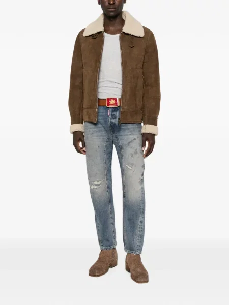 Blugi Dsquared2 zdrențuiți albastru
