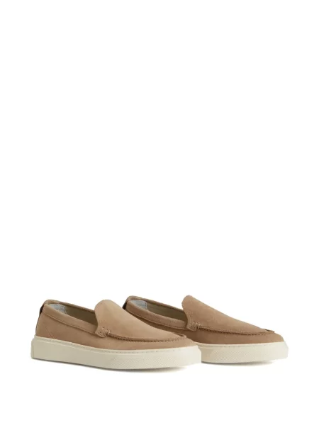 Pantofi loafer Woolrich din piele de căprioară slip-on
