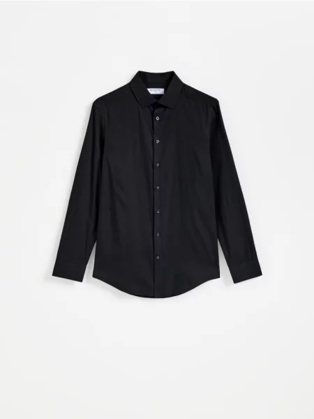 Reserved Cămașă regular fit din negru