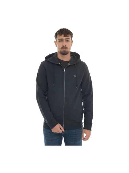 Bluza z kapturem Boss z kapturem niebieska
