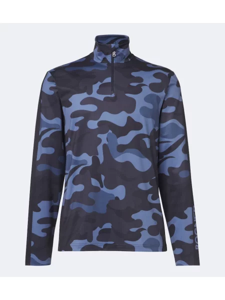 Lenjerie de corp termoactivă Bogner cu model camuflaj albastru