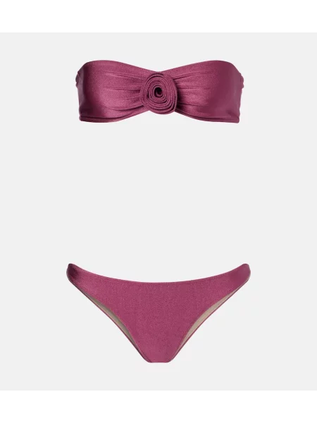 Bikini Adriana Degreas cu model floral violet