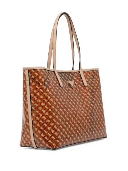 Geantă shopper Guess maro