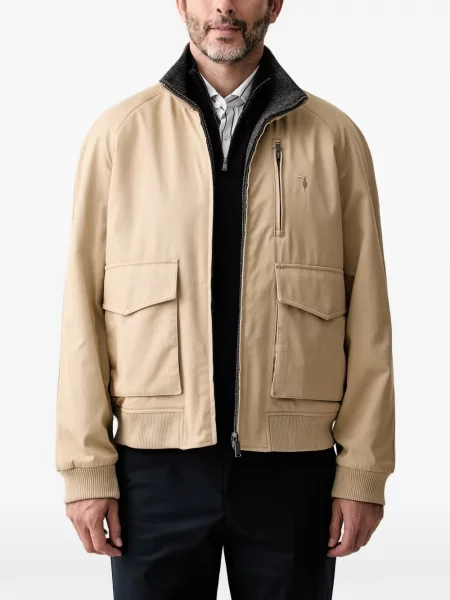 Reversibil geacă Trussardi cu model herringbone