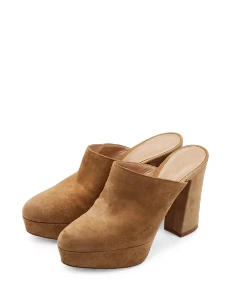 Papuci tip mules Gianvito Rossi maro
