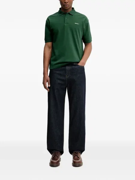 Tricou polo Barbour verde