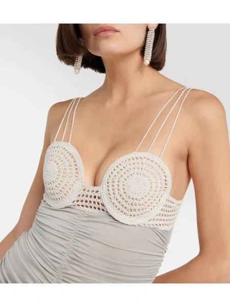 Rochie Magda Butrym din jerseu gri