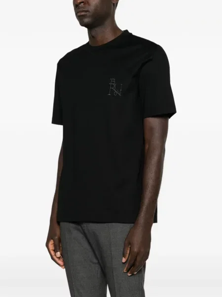 Tricou Brioni cu autograf negru