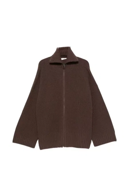 Cardigan The Frankie Shop tricotate maro