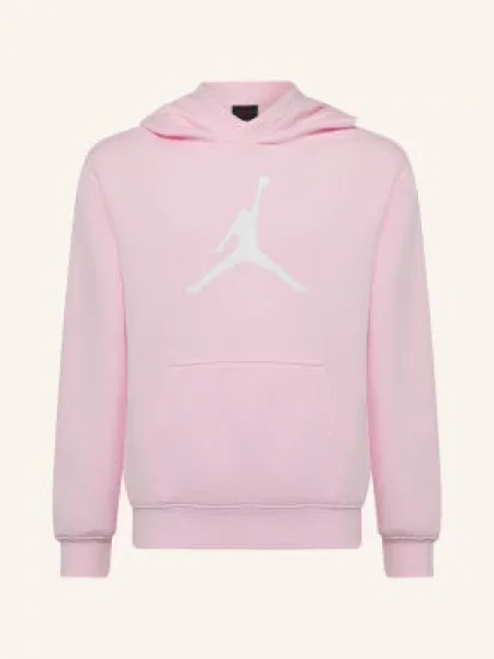 Jordan Mikina S Kapucí Mj Jumbo růžová bílá