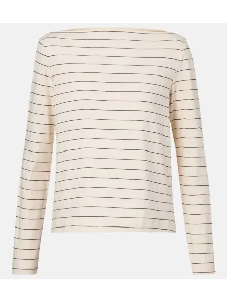 Tricou Leset din jerseu bej