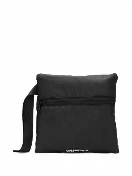Pliabil poncho Karl Lagerfeld Jeans cu imagine negru