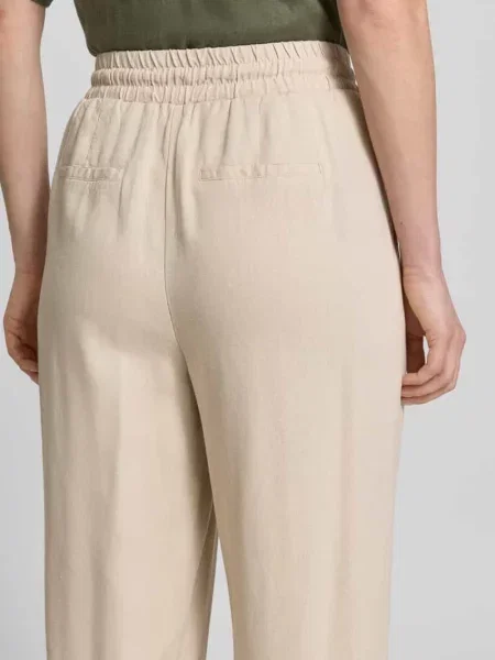 Vero Moda Spodnie materiałowe Jesmilo jasny beżowy