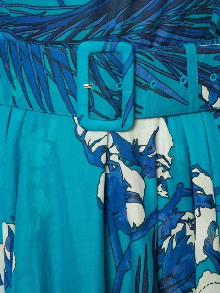 Rochie Samantha Sung cu imagine de costum albastru