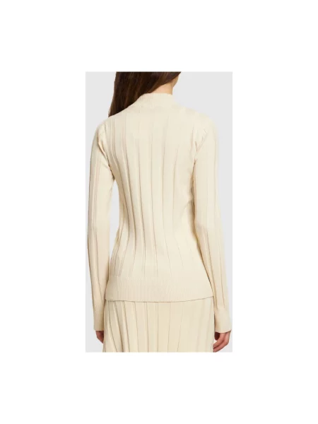 Sweter Stella Mccartney ze sznurkiem beżowy